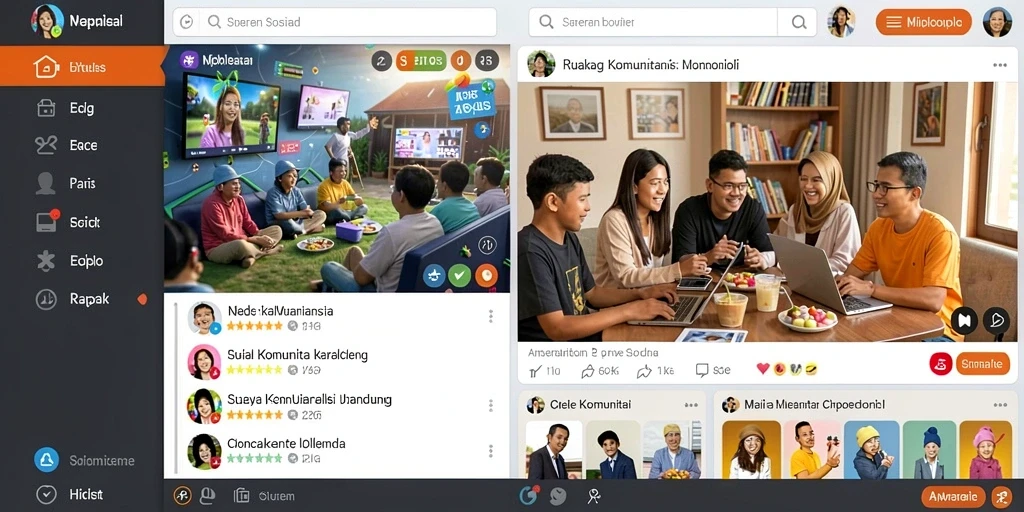 Tampilan antarmuka yang modern dan menarik.