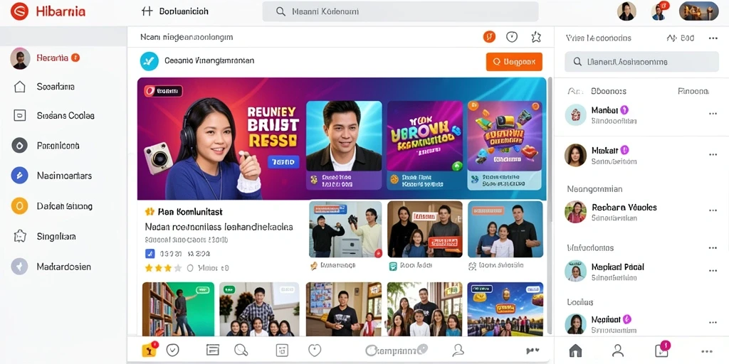 Tampilan menu utama yang menarik dan intuitif.