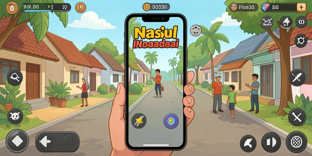 Tampilan menu utama yang menarik dan mudah dipahami.