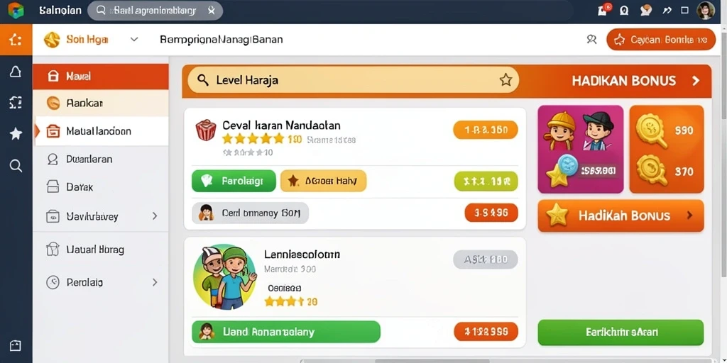 Tampilan antarmuka aplikasi yang menarik dan user-friendly.