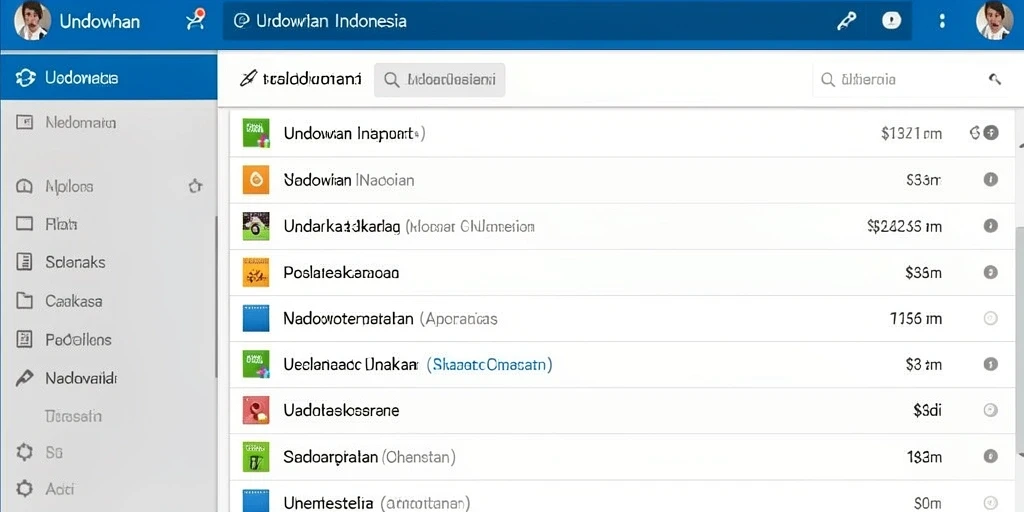 Tampilan awal yang menarik dan mudah dinavigasi.