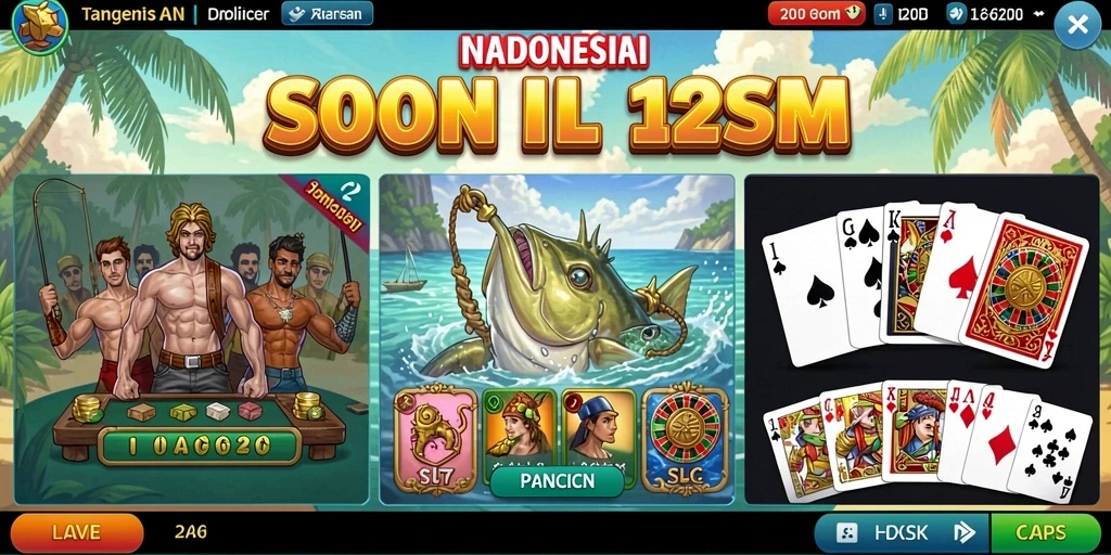 Screenshot menunjukkan karakter utama yang siap berpetualang.