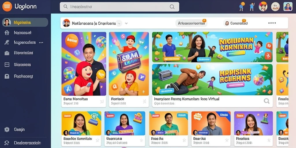 Screenshot menunjukkan antarmuka permainan yang menarik dan mudah dinavigasi.